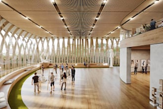 do 3d modelling and rendering of cgi museum, cgi mosque, church, 3d farmhouse