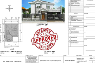 draw architectural and construction drawing floor plan blueprint for city permit