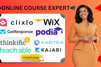 setup mighty networks podia thinkific kajabi learnworlds online course website
