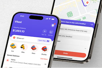 develop taxi booking app car rental restaurant website carpooling app uberclone