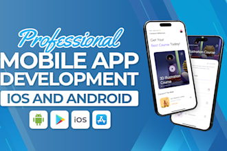 do professional mobile app development for ios and android