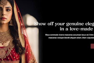 design 7 figure clothing website, japanese clothing, indian clothing store