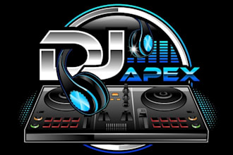 design wonderful dj party logo