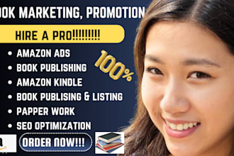 do book promotion and ebook marketing using amazon KDP ads, book cover design