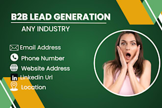 generate targeted b2b, linkedin, and local business directory leads for you