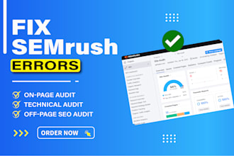 fix semrush errors and site audit issues using technical SEO