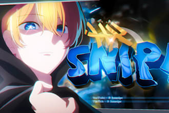 make an anime banner or social media banner