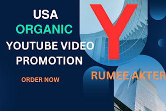 do USA organic youtube video promotion