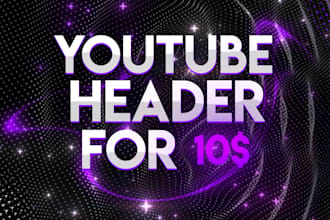 creative youtube header for channel