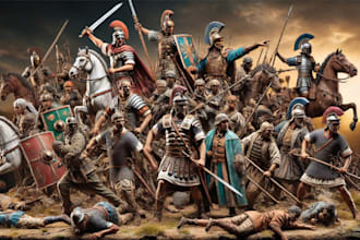 do articulated historical miniatures and ancient military figure for 3d printing