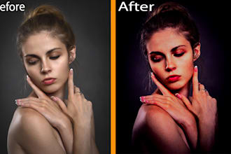 professional photo color grading