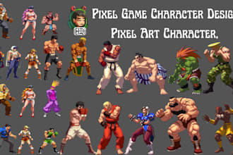 make pokemon pixel game character sprite sheet pixel art character 2d game asset