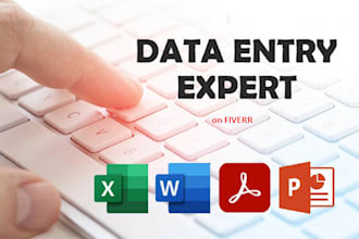 do quick data entry, manual data entry and typing work