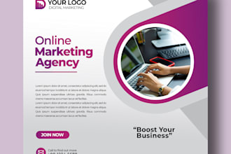 do custom logo poster and flyers design in cheap rate