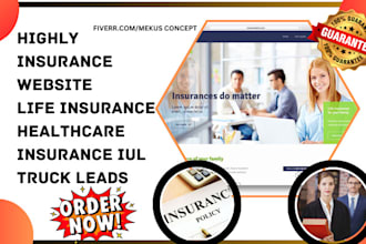 generate insurance website life insurance healthcare insurance iul truck leads