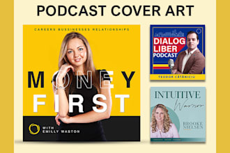 design a professional podcast cover art