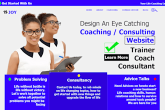 build life coaching consulting author gym fitness booking website wordpress
