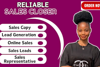be your high converting sales closer sales representative b2c b2b online sales