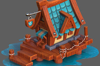 create stylized props in 3d