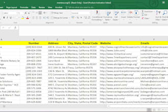 scrape yellow pages for emails, contacts, and addresses
