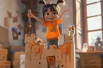 create children book illustration, children book illustration