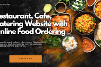 create converting wordpress restaurant cafe website with online ordering system