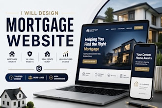 design mortgage website mortgage broker website va loan website real estate