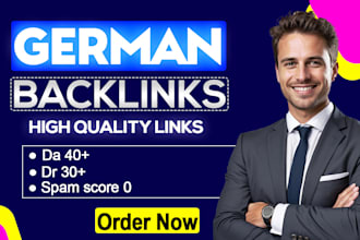 build perfect german backlinks with indexing for keyword ranking