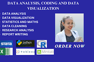 do statistical data analysis and visualizations in spss,python,excel,r,stata
