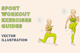 draw custom exercise guides, workouts, fitness, yoga, and manuals