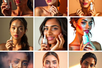 create ai generated product photography with model