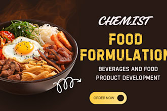 formulate food, energy drinks and nutritional supplements