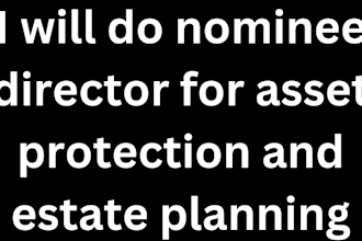 do nominee director for asset protection and estate planning