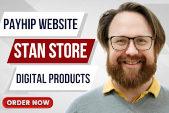 build payhip ecommerce website customize stan store digital product marketing