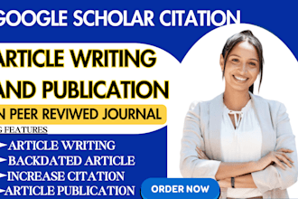write and publish your research article in google scholar high indexed journal