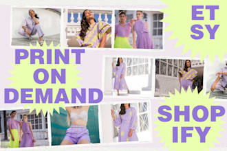 do etsy shopify  print on demand, etsy digital product print on demand shopify