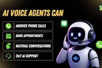 create ai calling agent, chatbot, call answering, booking, support