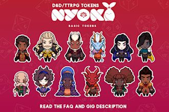 draw your dnd character tokens or chibi
