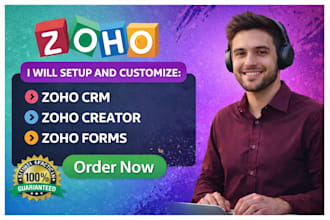 setup and customize zoho crm zoho creator zoho form