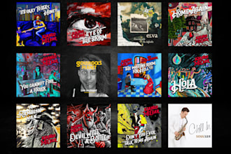 design your music album cover or single artwork tailored your needs