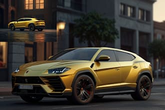 do 3d car design, modeling, automotive industry, 3d car model, high poly render