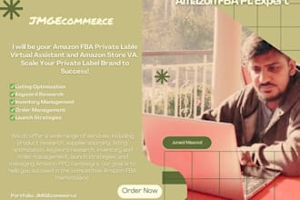 be your amazon fba private label VA, amazon store n scale your brand to success