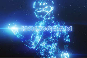 do 3d hologram video 3d hologram animation 3d vfx animation hologram fan video