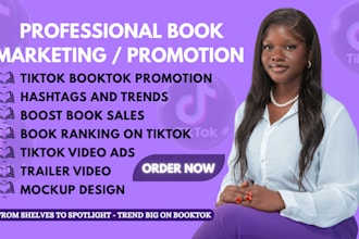 do viral tiktok booktok video promotion, tiktok ads, ebook marketing