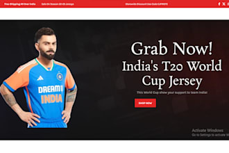 design jersey website sportwear shopify store football jersey ecommerce website