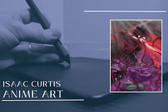 create a stunning anime illustration of original characters or fan art