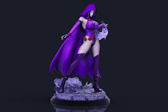 criar  um modelo de personagem 3d profissional