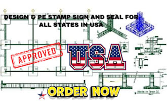 sign pe stamp engineering report letter in new jersey, illinois, south carolina