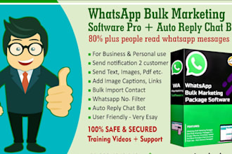 create whatsapp sender bot, bulk message bot, whatsapp API, chatbot integration