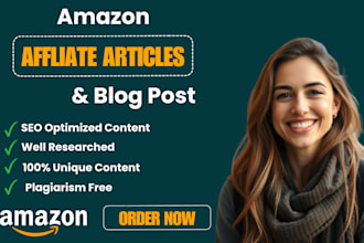 write SEO friendly amazon affiliate articles and blog posts